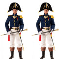 Brownart Ba-0007 1/6 Male Soldier Napoleonic Praetorian Guard Lieutenant Blue Uniform Soldiers Full Set 12'' Action Figure Body