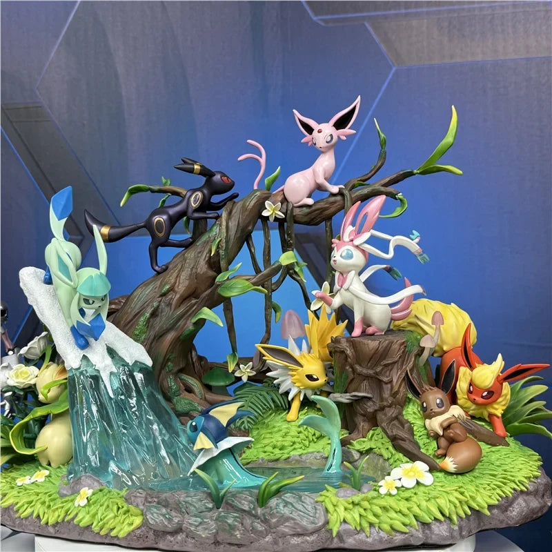 Pokemon Eevee Evolution Family Gk Resin Statue Large Size Anime Collectible Figure For Scene Display Christmas Birthday Gift