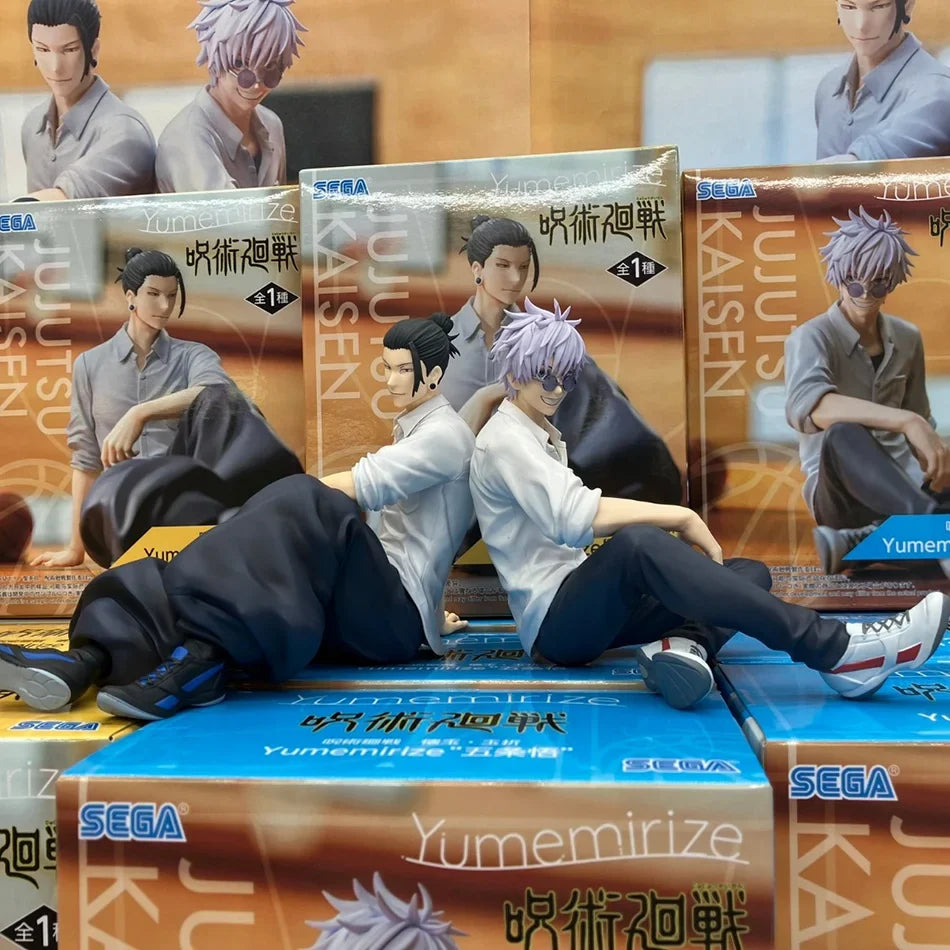 14cm New Gojo Satoru Anime Jujutsu Kaisen Action Figure Geto Suguru Seated Noodle Stopper Model Toys Japanese Dolls Hobbies Gift