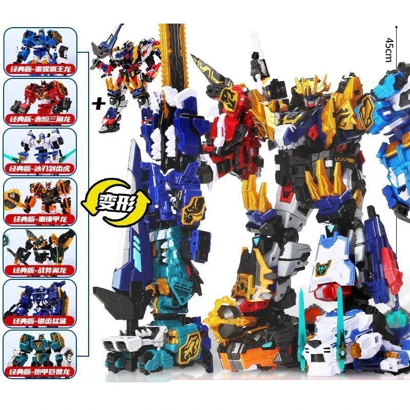 MiniForce Dinoid Warrior Transformation Robot Dinosaur Model REX KAISER Mini Force Deformation Headbot Giganoto Dino Toys