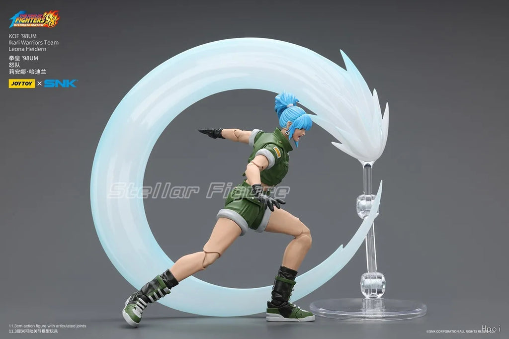 【SF】JOYTOY SNK 1/18 Action Figure KOF'98UM Ikari Warriors Team Leona Heidern Model Toys Gifts Collection Ornaments