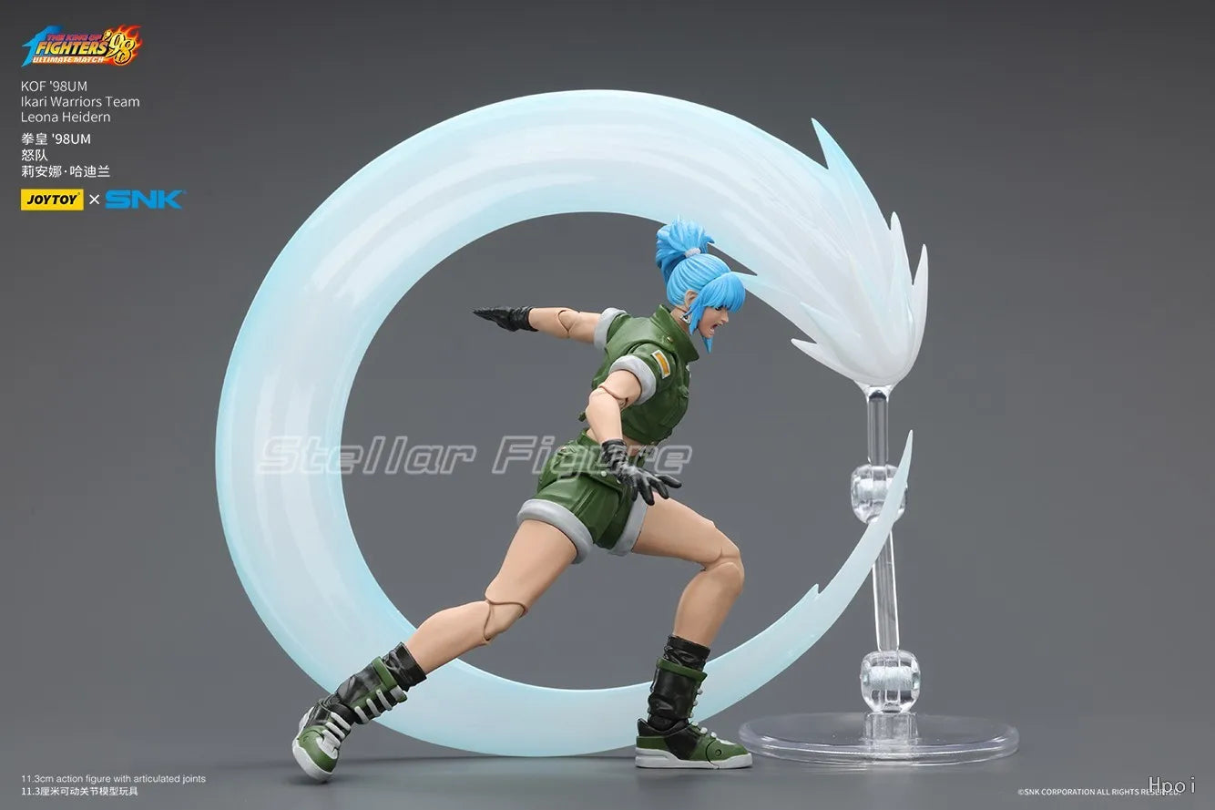 【SF】JOYTOY SNK 1/18 Action Figure KOF'98UM Ikari Warriors Team Leona Heidern Model Toys Gifts Collection Ornaments