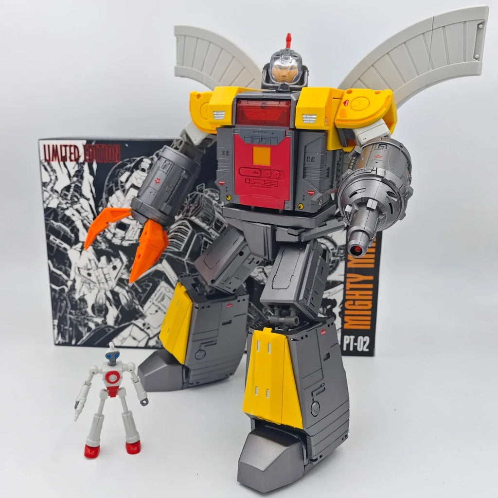 [In Stock] PANGU Transformation PT-02M PT02M MIGHTY MIRACLE God Scale Down 26cm Defensive Fortress Base Action Figure