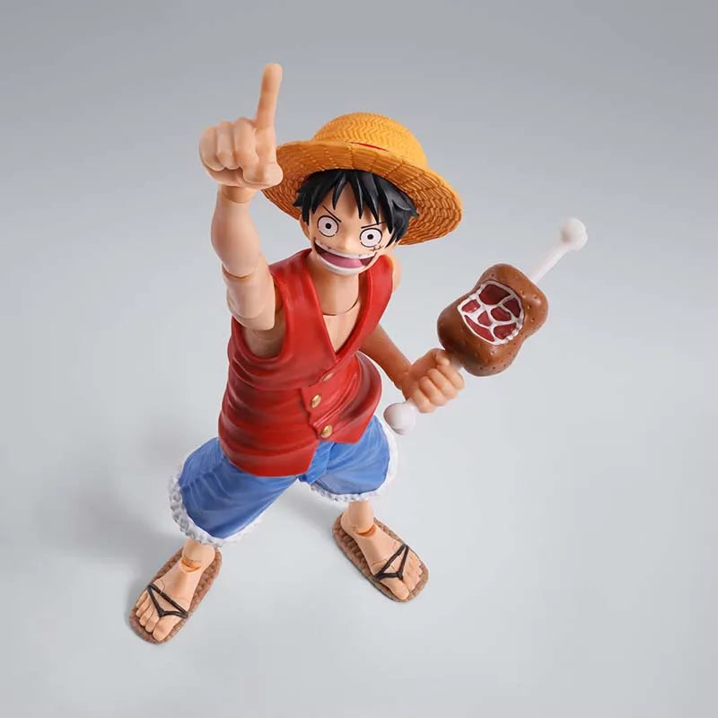 Bandai One Piece Anime Figure SHF Sabo Luffy Romance Dawn Nami Zoro Gum Option Parts Shanks Action Figures Toys For Boys Gift