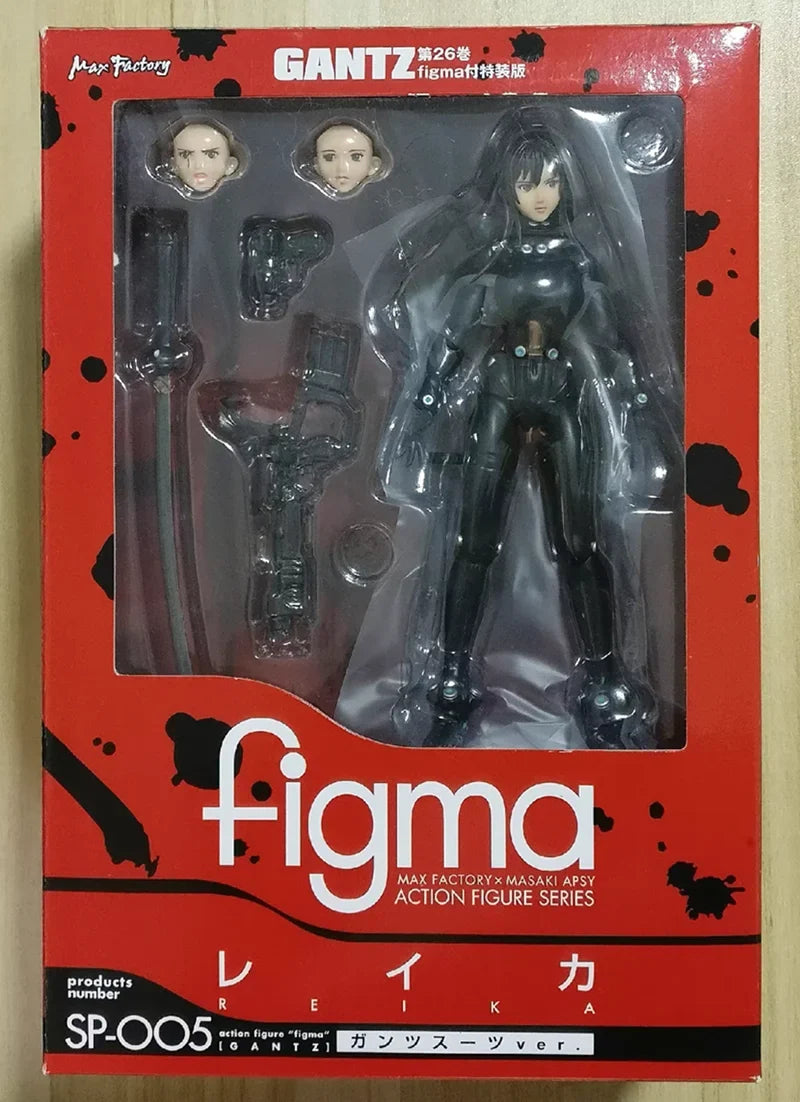 Original Max Factory figma #SP-5 Gantz Shimodaira Reika Suit ver. Action Figure Model Toys15CM Collection Scenery Ornaments Gift