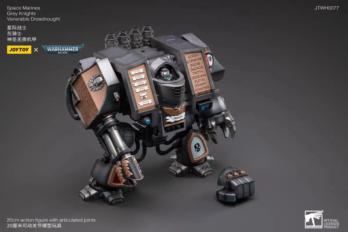 【JOYTOY】Warhammer 40K JTWH0077 Space Marines Grey Knights Ehrwürdiger Cybot 1/18 Actionfigur Spielzeug