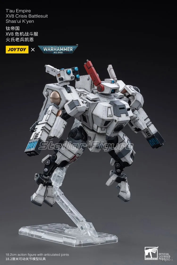【SF】JOYTOY 1/18 Action Figure T'au Empire XV8 Crisis Battlesuit Shas'ui K'yen Model Toys Gifts Collection Ornaments