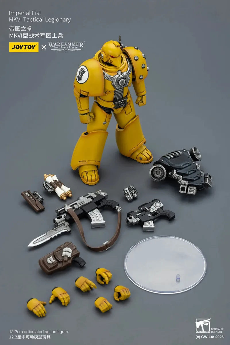 JOYTOY Warhammer 40000/40k „Die Horus-Häresie“ Imperial Fist MKVI Taktischer Legionär Actionfigur Puppe Dekoration Geschenkmodell