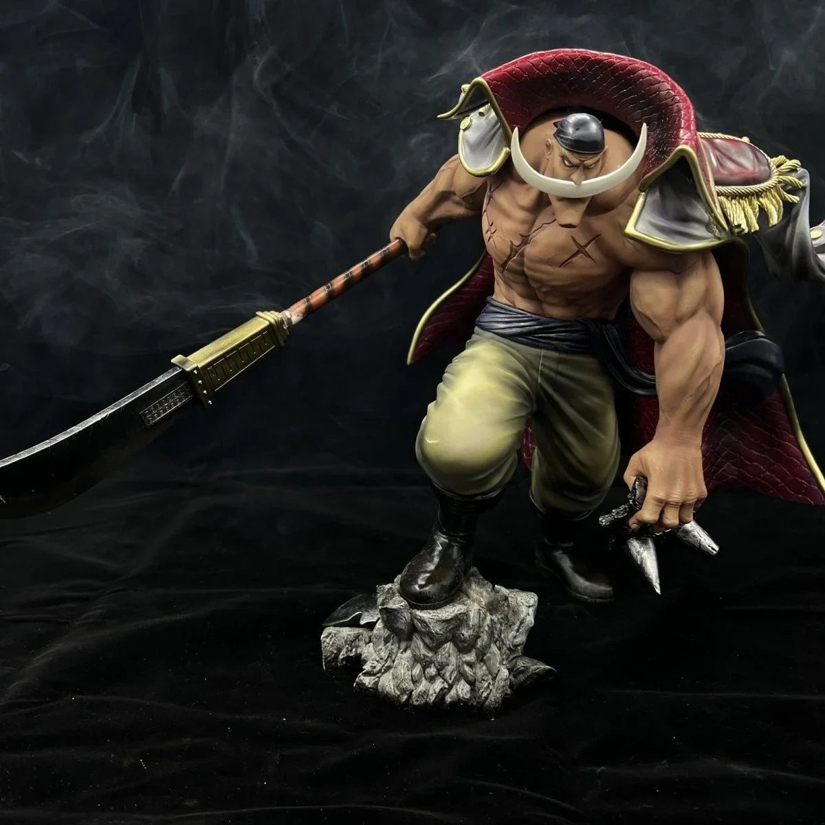 One Piece Whitebeard Edward Newgate Resin GK Figure - Luxury Anime Collectible Statue with Detailed Base Whole Body Sculpture
