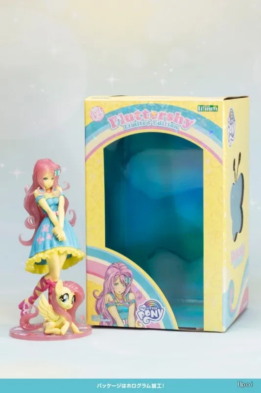 Original KOTOBUKIYA Beautiful Girl Statue Series × Rainbow Pony Rou Rou Limited Edition Anime Doll Figure Model Toys Gifts