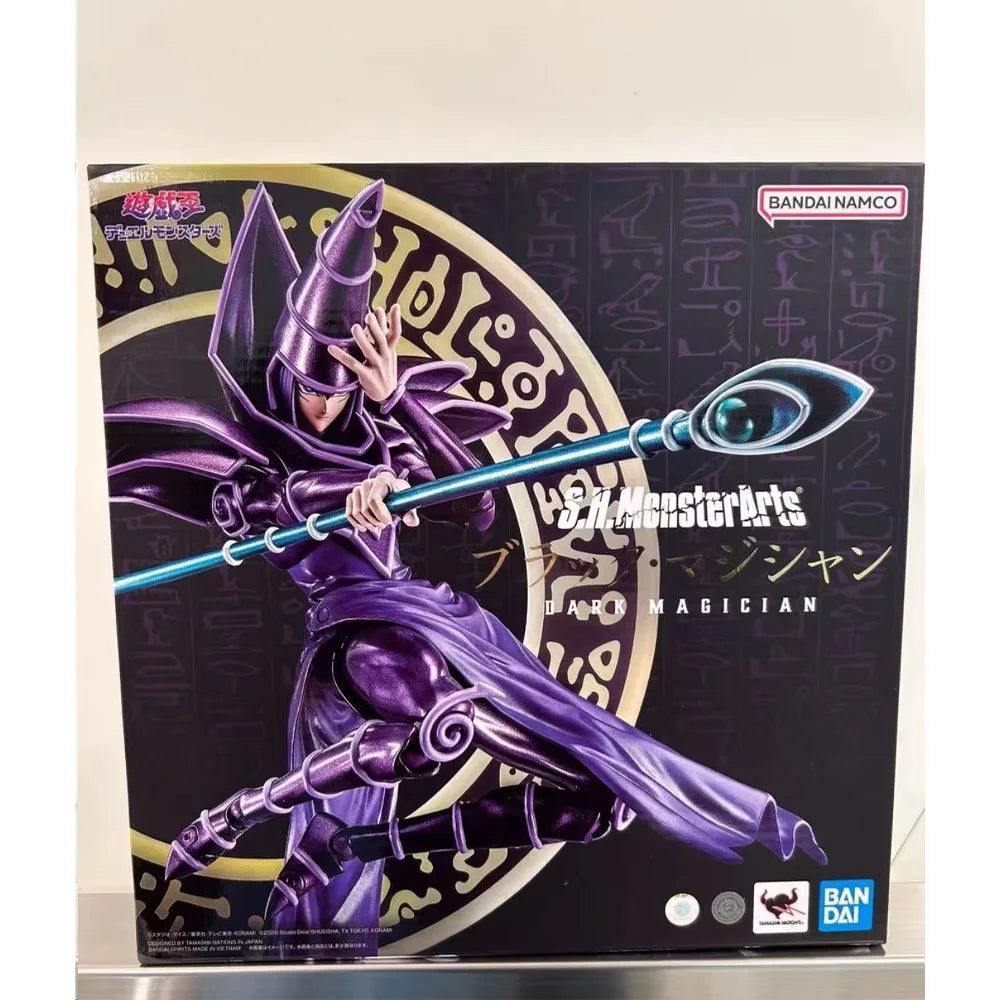 100% Authentic In Stock Original Bandai Yu-Gi-Oh!: S.H.MonsterArts Dark Magician Anime Action Figure Collection Model