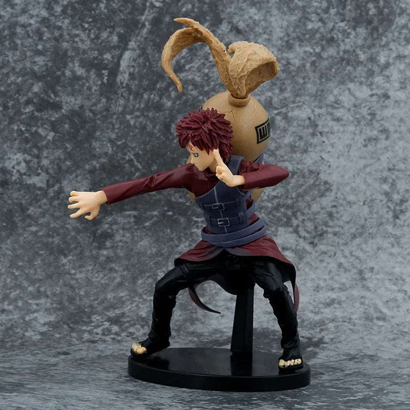 22cm Anime Sasuke Kakashi Uzumaki Gaara Action Figures PVC Model Car Ornaments Toys Kids Boys Birthday Gifts