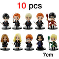 7-9cm 3pcs/10pcs Harryy Q Style Potter Posket Hermione Ron Hedwig Vinyl Figure Toy Cake Decoration Car Model PVC Doll Gift Toys