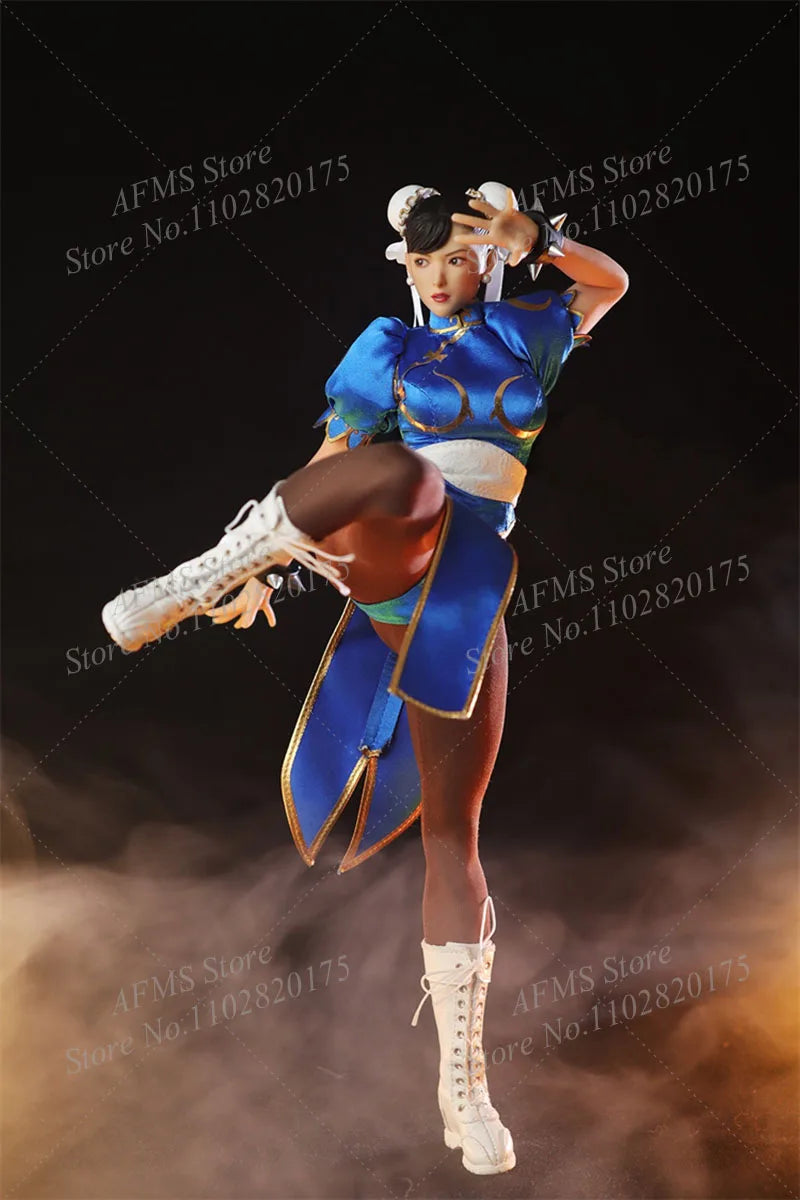In stock STAR MAN MS-008 1/6 Women Soldier Chun-Li Classic Fighter Girl Fighting Girl 12Inch Full Set Action Figure Body Dolls