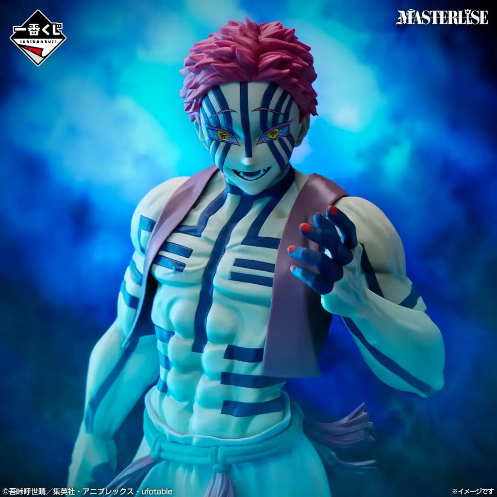 In Stock Original Bandai Banpresto Ichiban Kuji Kimetsu No Yaiba Akaza Anime Figure Model Toy