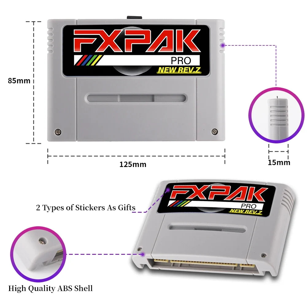 Rev. Z FXPAK Version Pro 5000 in 1 For SNES 16 Bit Video Game Console with 16G Card Gift FOR Cyclone Chip
