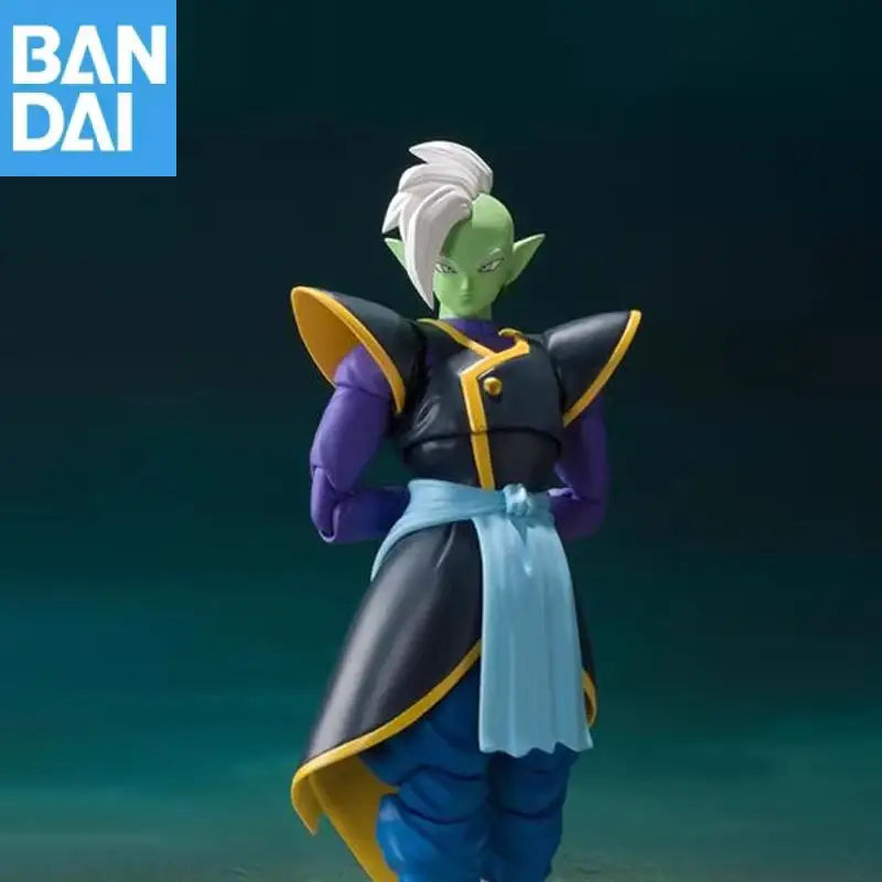 Genuine Bandai S.h.figuarts Dragon Ball Super Zamasu 14Cm Pvc Original Anime Action Figure Model Collector Ornament Toy Gift