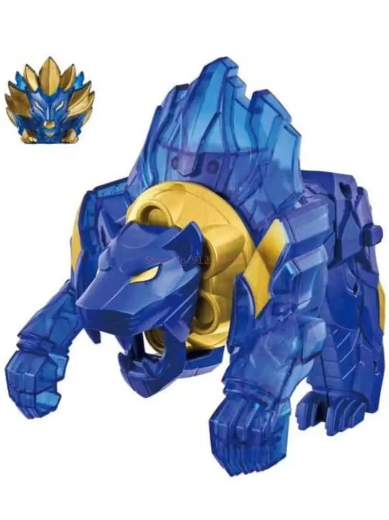 Bandai Genuine DX No.1 SENTAI GOZYUGER TEGASWORD Leon Buster 50 Sentai Ring Figure Toys Gift Collectible Model