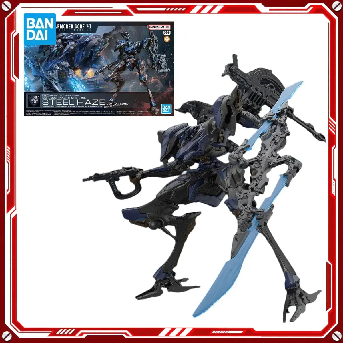 Bandai Genuine Armored Core 6 Anime Model Kits Melander Toys 30MM Action Figure Assembly Model Gift for Kids Christmas Present