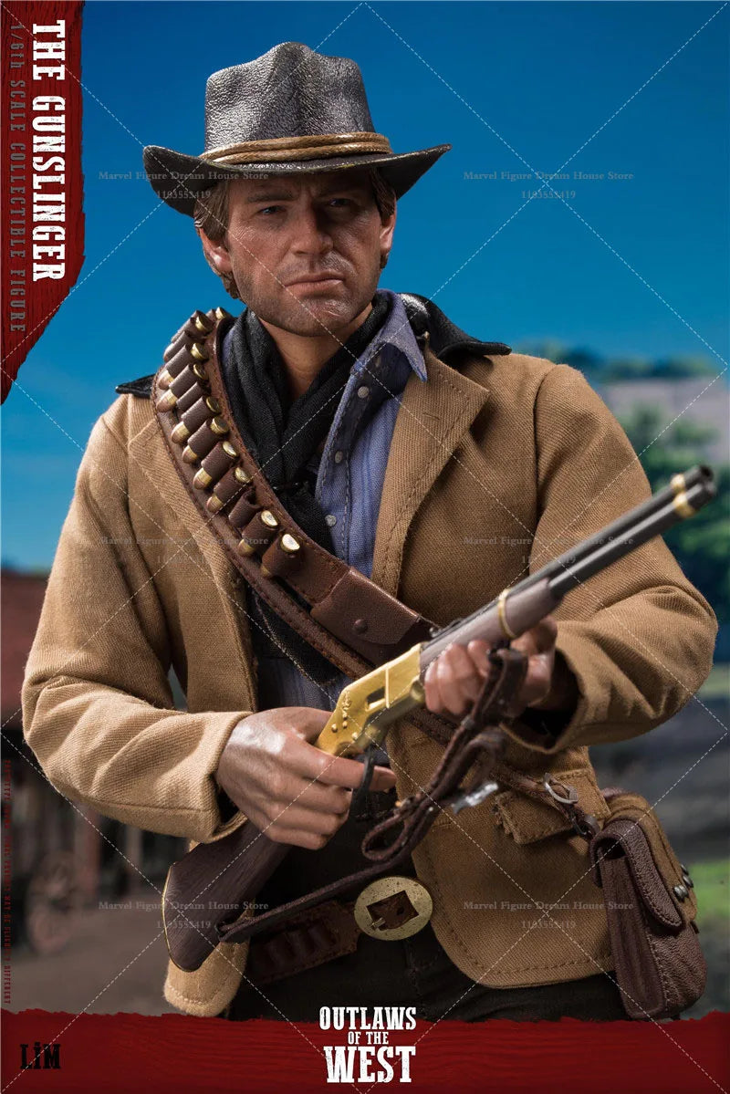 In Stock LIMTOYS LIM008 1/6 Scale Western Cowboy Outlaws The God of Gunner John 12-inch Full Set Action Figure Male Soldier Toys