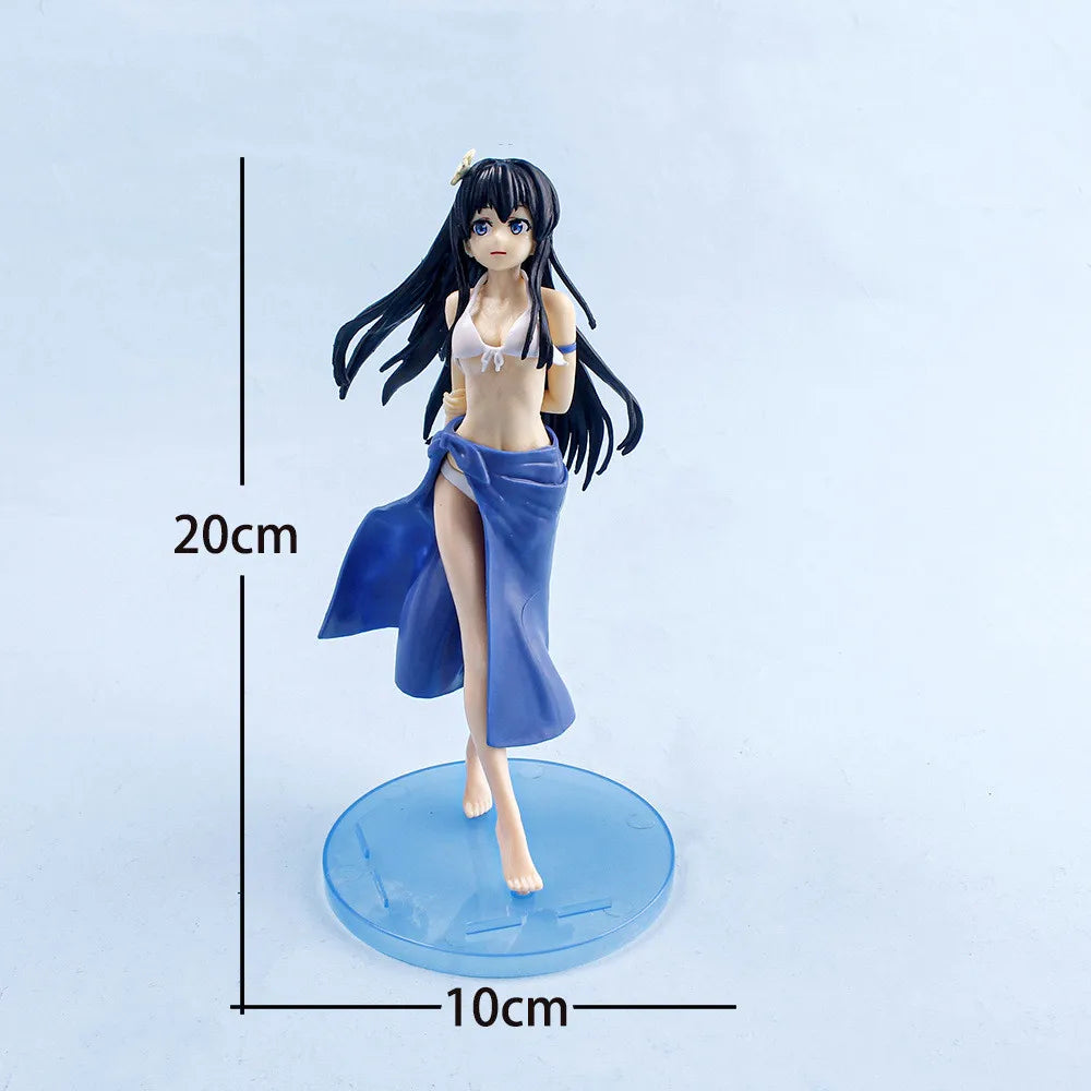 Japan New 24cm Yosuga no Sora Figure PVC Action Anime Doll Model Toys cute white suspender skirt Figure for girl gift