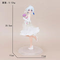 Anime Figure Statue Model Wedding Dress Dress Elaina Standing Scene PVC Desktop Toy Decoration