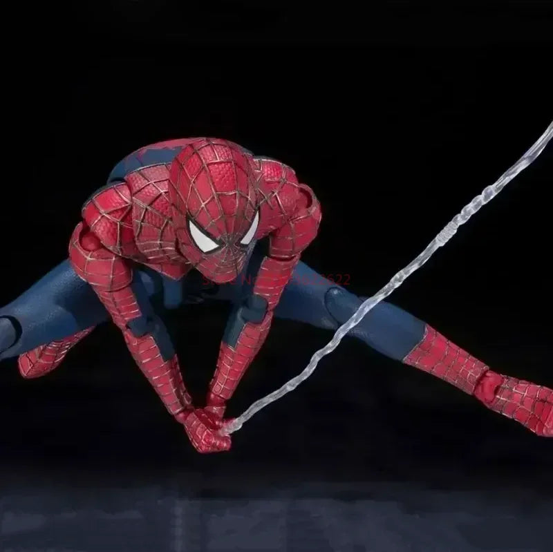 Shf Spider-man 3 Action Figures Spiderman 3 Tobey Maguire Anime Figure Pvc Statue Figurine Model Collection Toys Doll Gifts