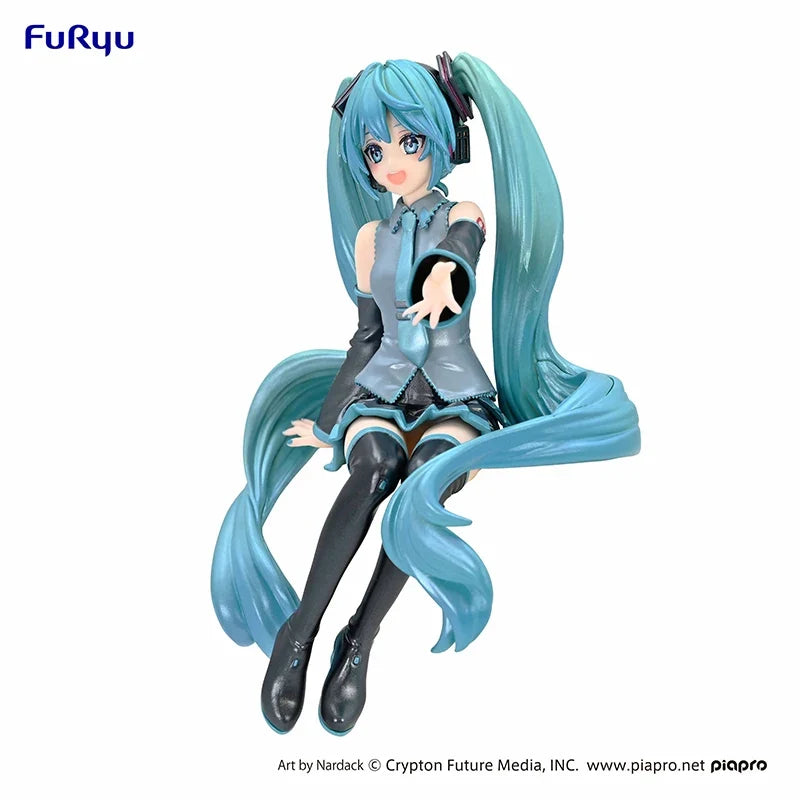 In Stock FuRyu MINNA NO KUI Noodle Stopper A / Last Reward Hatsune Miku Pearl Color Ver. PVC 14CM Anime Action Figures Model Toy