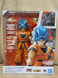 Original Bandai Shfiguarts Kakarotto Son Goku Anime Figure Toys Shf Super Saiyan Blue Hair Action Moveable Joint Pvc Model Toys