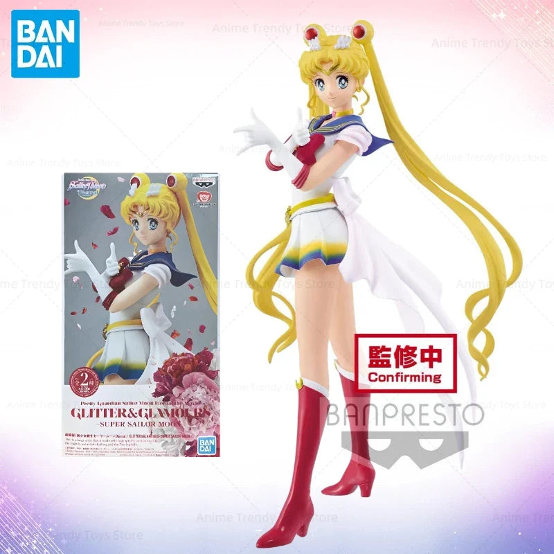 Bandai Gekijouban Bishoujo Senshi Super Sailor Moon Action Figure Eternal Girls Memories Glitter Glamours A Model Toy Gifts Toys