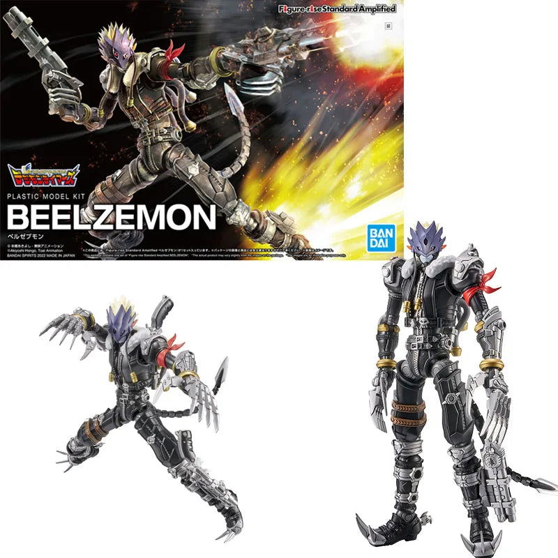 Bandai Genuine FRS Digimon Adventure Metal Garurumon War Greymon Omegamon X-Antibody Anime Action Figure Assembly Model Toy Gift