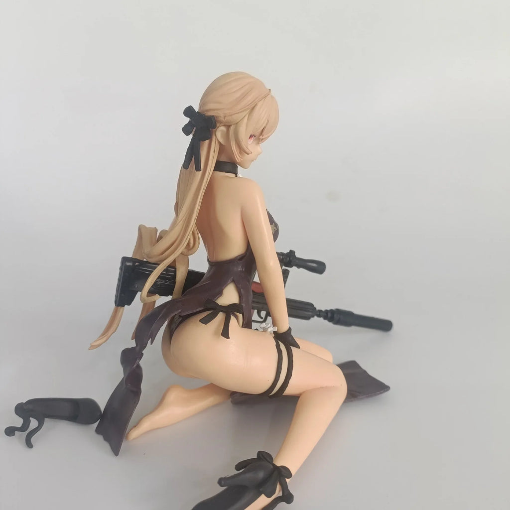 Game Girls Frontline OTS-14 sitting posture Action Figure PVC model Toys doll statue Desk Decor car ornament Collectible Gifts