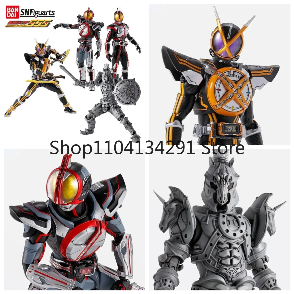 Original Bandai S.H.Figuarts Kamen Rider Faiz Next Kaixa Orphnock Action Figure Toy Collectible Model Birthday Gift