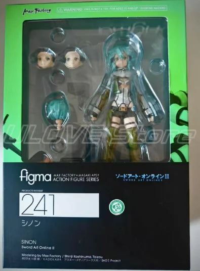 Original Max Factory Figma#241 Sword Art Online Ⅱ Asada Shino Action Figures Anime Figures Models Toys