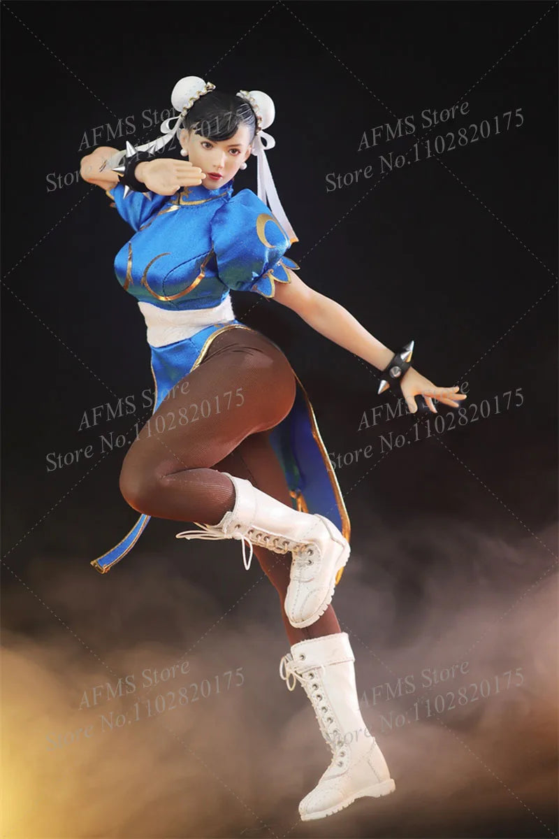 In stock STAR MAN MS-008 1/6 Women Soldier Chun-Li Classic Fighter Girl Fighting Girl 12Inch Full Set Action Figure Body Dolls