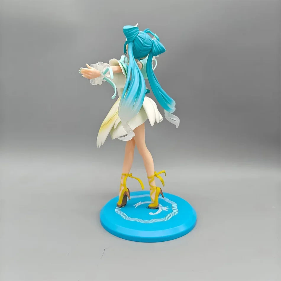 New Noble and Elegant Swan Ballet Hatsune Miku Pvc Character Model Ornament Animation Collector Statue Desktop Decoration