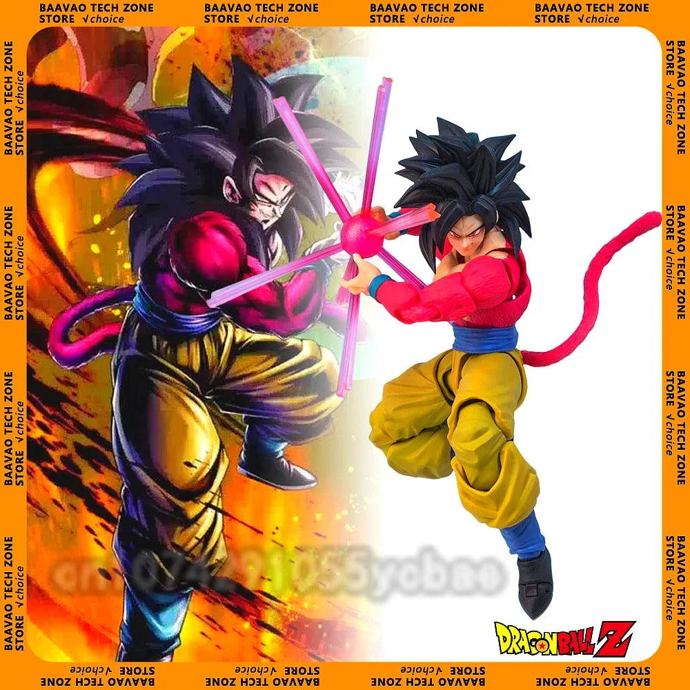 Super Ssj4 Figuras Dragon Ball Z Son Goku Action Figure Toys Anime Saiyan 4 Figurine 16cm Collection Movable Model Children Gift
