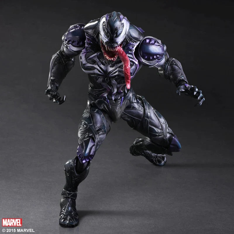 Play Arts Venom Action Figure PA Marvel Collection Doll Toys Amazing Spiderman Model