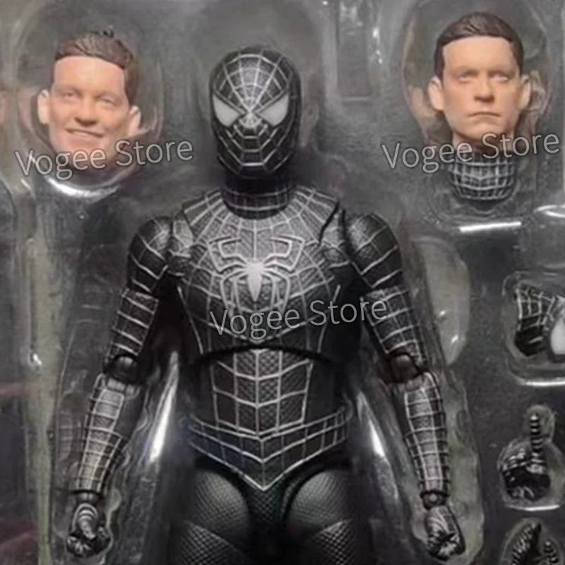 Ct Spider-Man Black Suit Version S.H.Figuarts Andrew Garfield The Amazing spiderman Shf anime Action Figures Model Gifts Toys