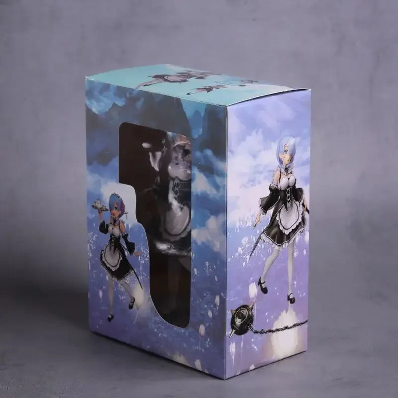 25cm Re:ZERO Starting Life in Another World Anime Figure Rem & Ram Twins Action Figure Rem/Ram Figure Collection Model Doll Toys