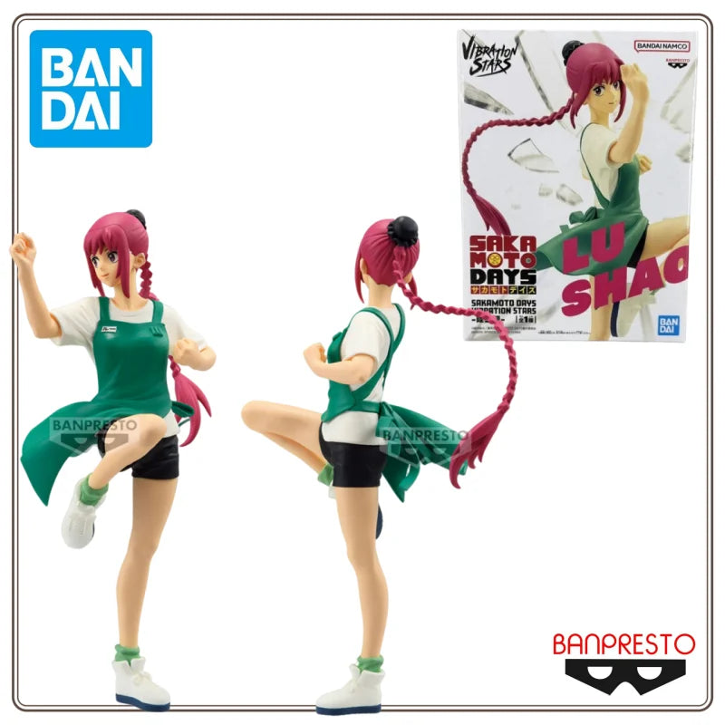 New in Stock BANDAI NAMCO BANPRESTO SAKAMOTO DAYS VIBRATION STARS Shaotang Ru PVC Figure Model Collector Original Figurine Toy