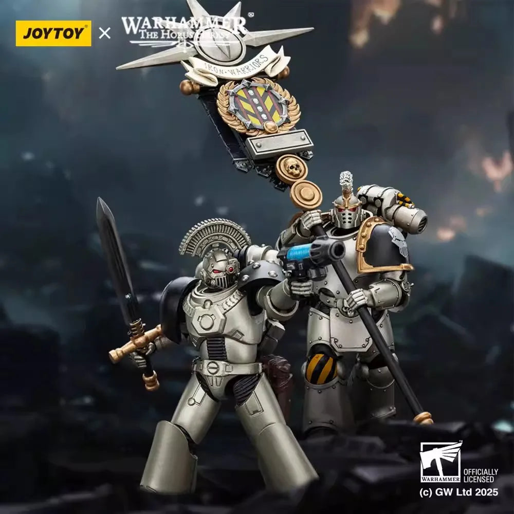 JOYTOY Warhammer The Horus Heresy 1/18 Scale Iron Warriors MKVI Tactical Sergeant Command Squad Joint Action Figure Model Toys