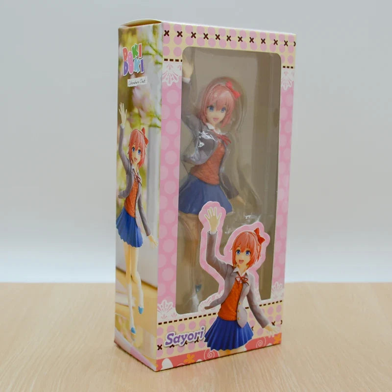Monika White Dress Anime Girl Figure Pop Up Parade Literature Club! Sayori Action Figure Natsuki/Yuri Figurine Model Doll Toys
