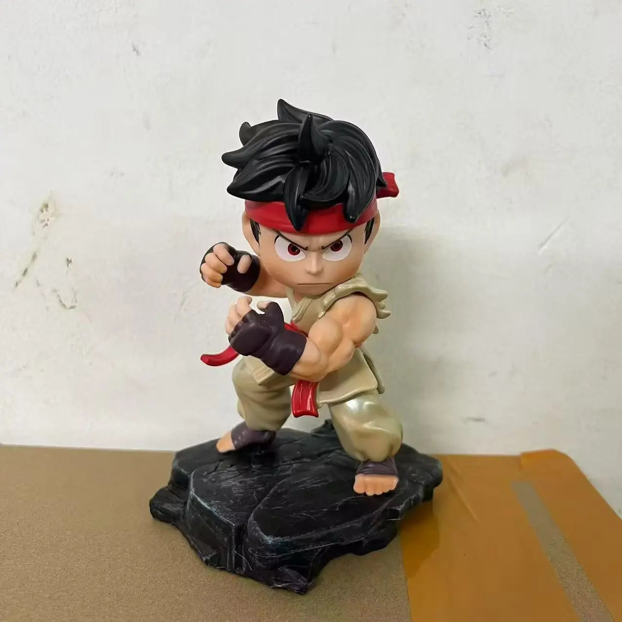 15cm Street Fighter Ken & Ryu Chibi Style Anime Figure Collectible Statue Set Desktop Decoration Gift for Fans