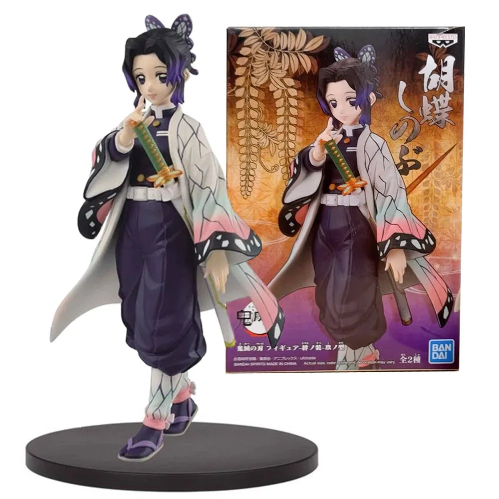14CM Shinobu Kocho Figure Demon Slayer: Kimetsu No Yaiba Anime Cute Tabletop Decoration Model Toy Gift Collection Ornaments PVC