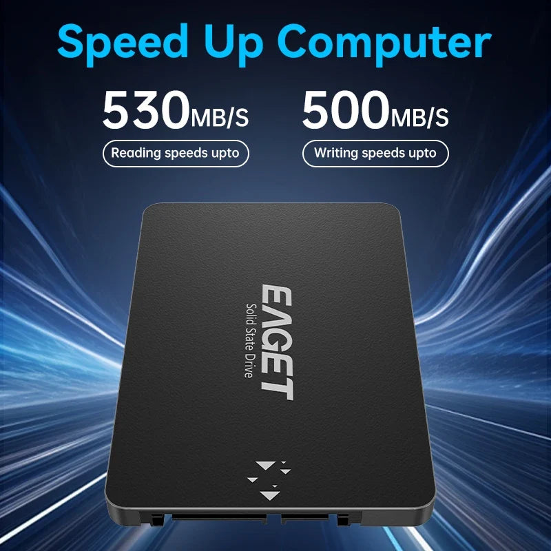 EAGET S205 2.5 Inch SATA III Internal SSD Solid State Drive 128GB 256GB 512GB 1TB for Laptop Desktop PC