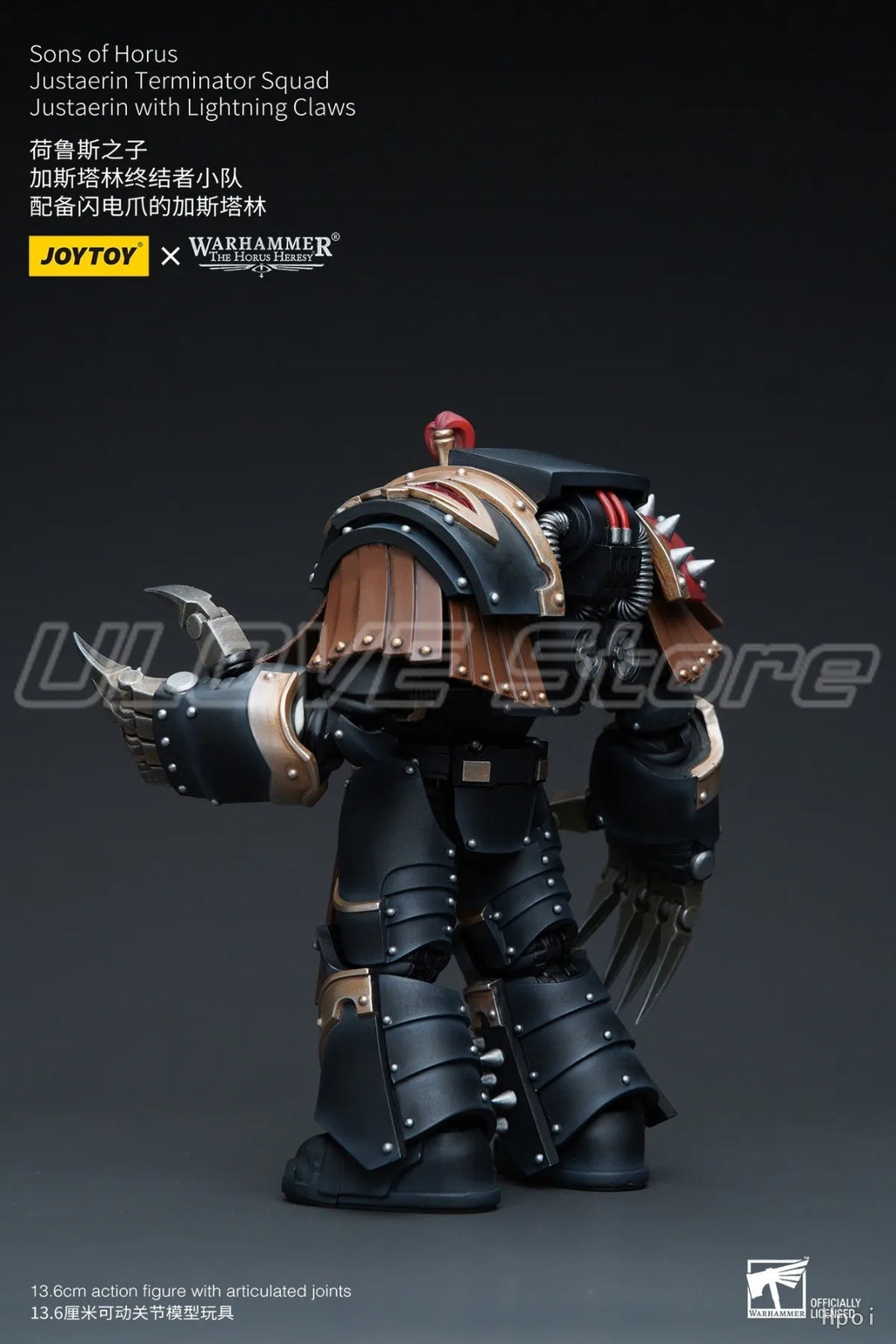 In Stock Original JOYTOY Warhammer 40K Sons of HorusJustaerin Terminator SquadJustaerin with Lightning Claws 1/18 Action Figure