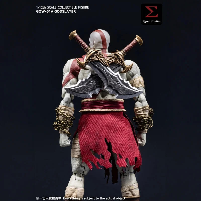 Sigma Studios God Of War Godslayer Kratos Action Figure GOW01A Original Collectible PVC Model Poseable Toy Gift Accessories Set