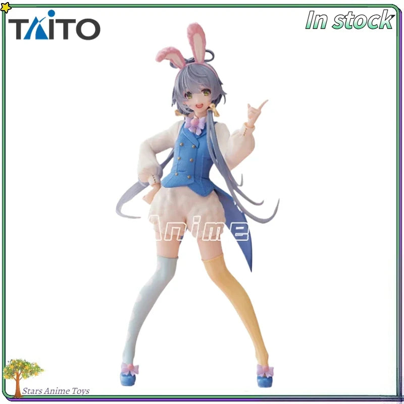 Original TAITO Vsinger Easter 18cm Luo Tianyi Rabbit Ears Doll Anime Figures Model