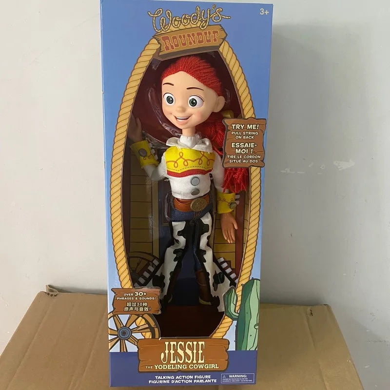2025 In Stock New Toy Story 4 Talking Woody Jessie Action Figure Sing Soft Cute Anime Figure Decoration Birthday Model Toy Gift